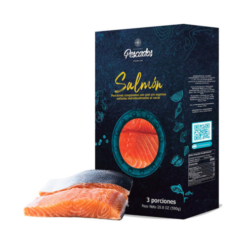 Salmón porciones congeladas (590 gr)
