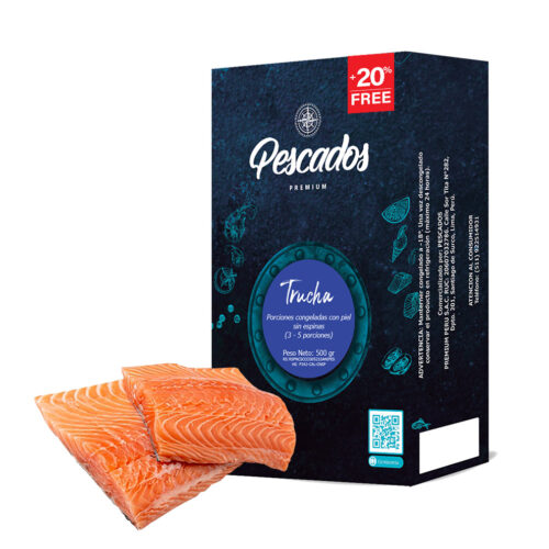 Trucha porciones congeladas (500 gr + 20% FREE)